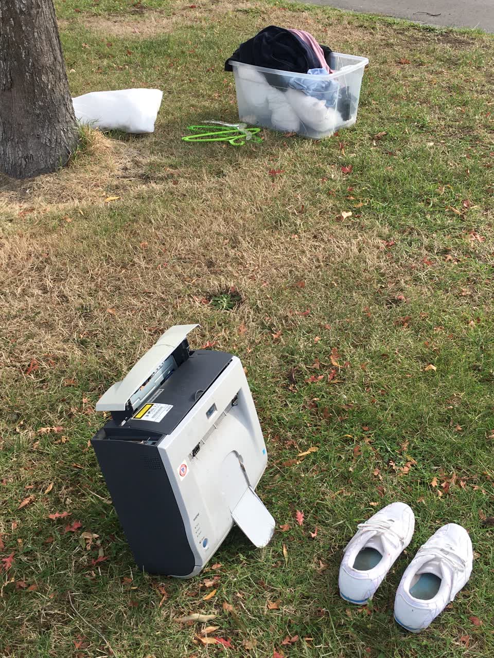 The photograph attached to this rubbish/recycling report