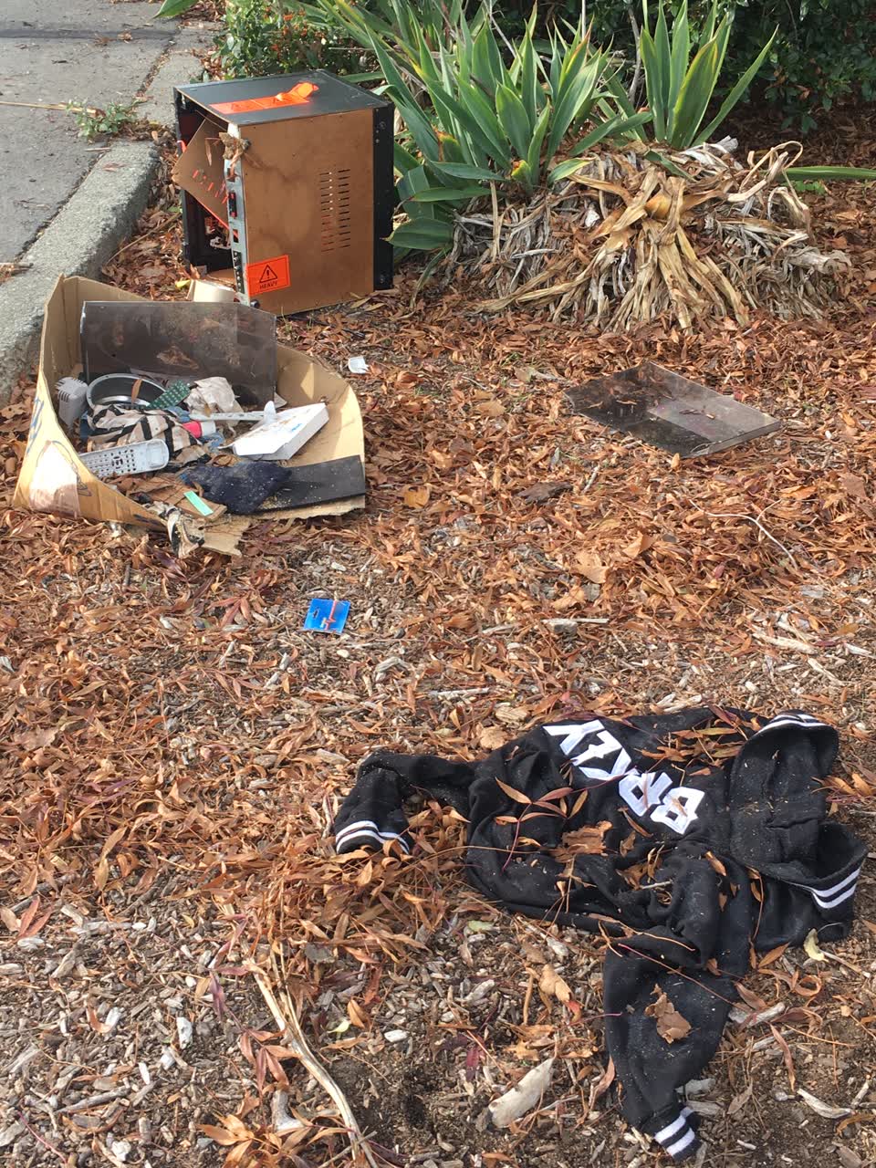 The photograph attached to this rubbish/recycling report