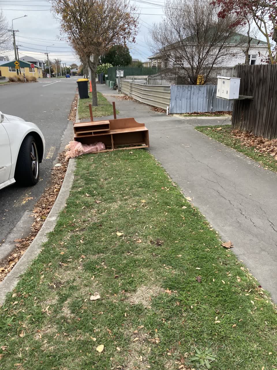 The photograph attached to this rubbish/recycling report