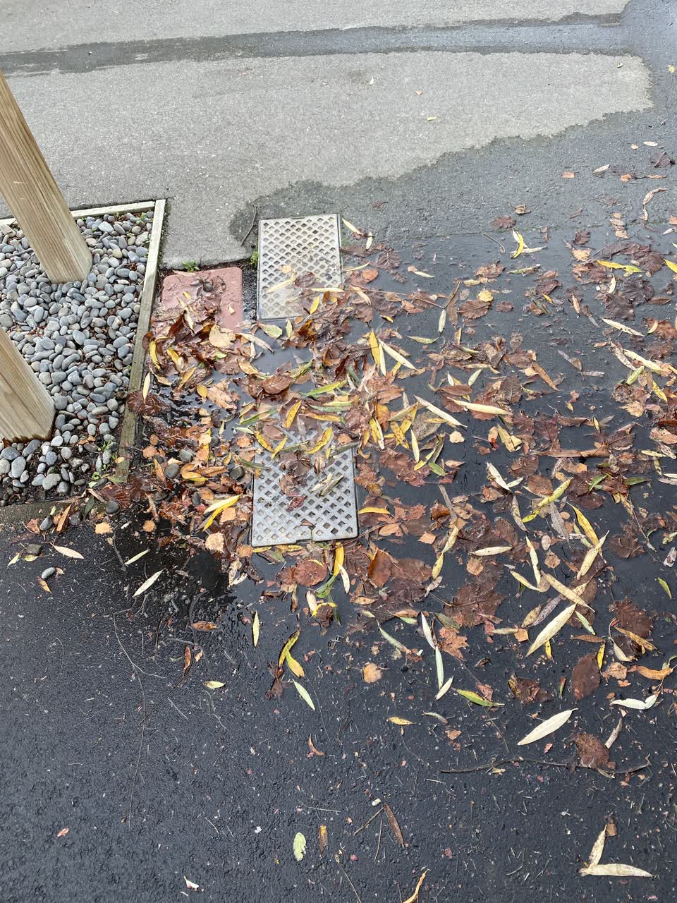 The photograph attached to this flooding report