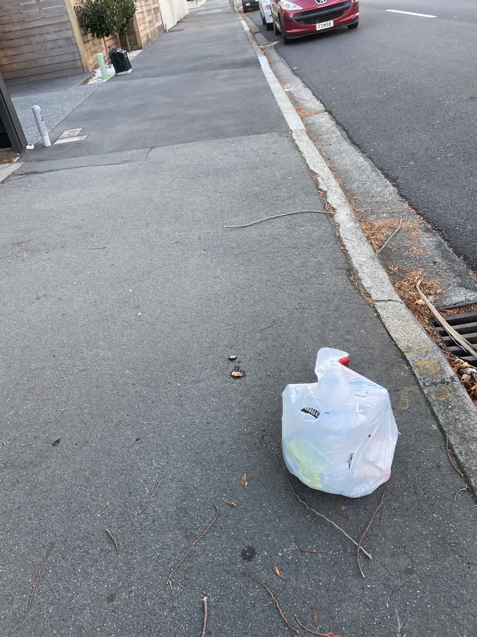The photograph attached to this rubbish/recycling report