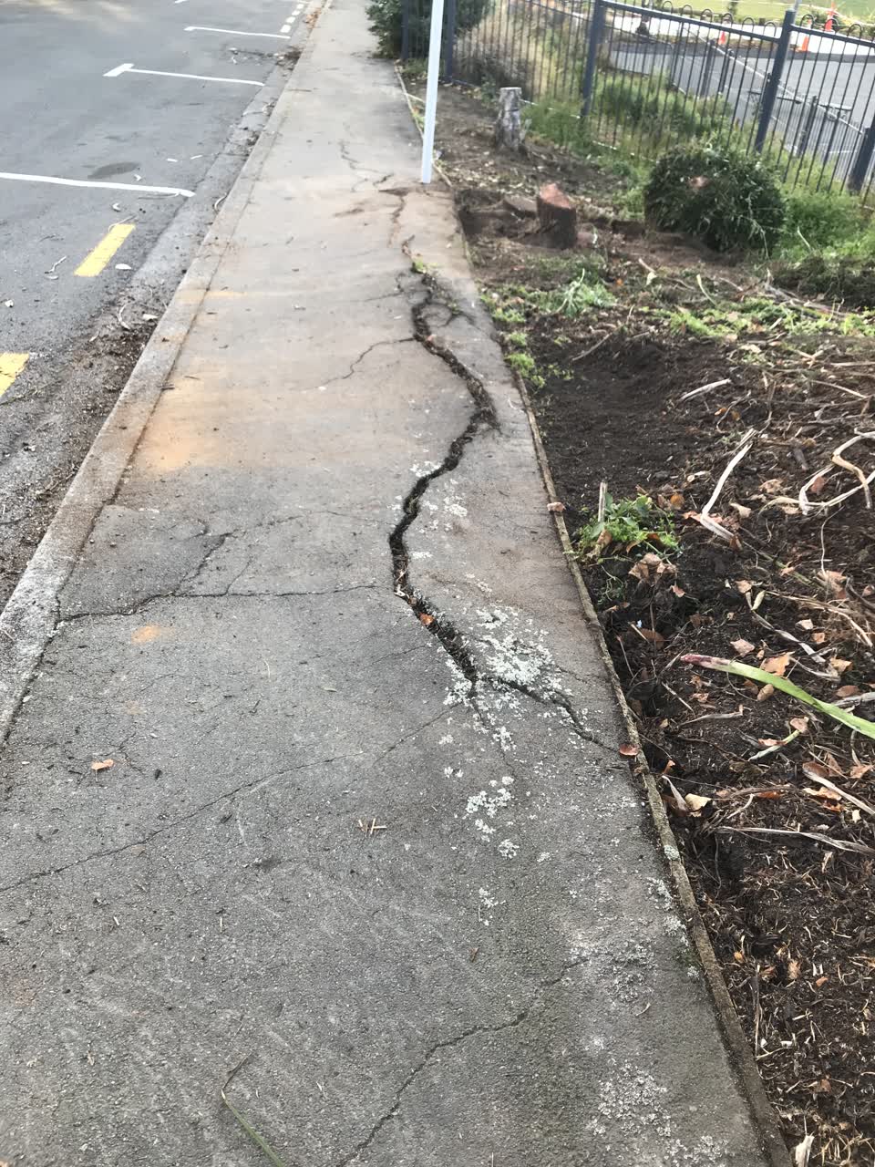 The photograph attached to this roading/streets report