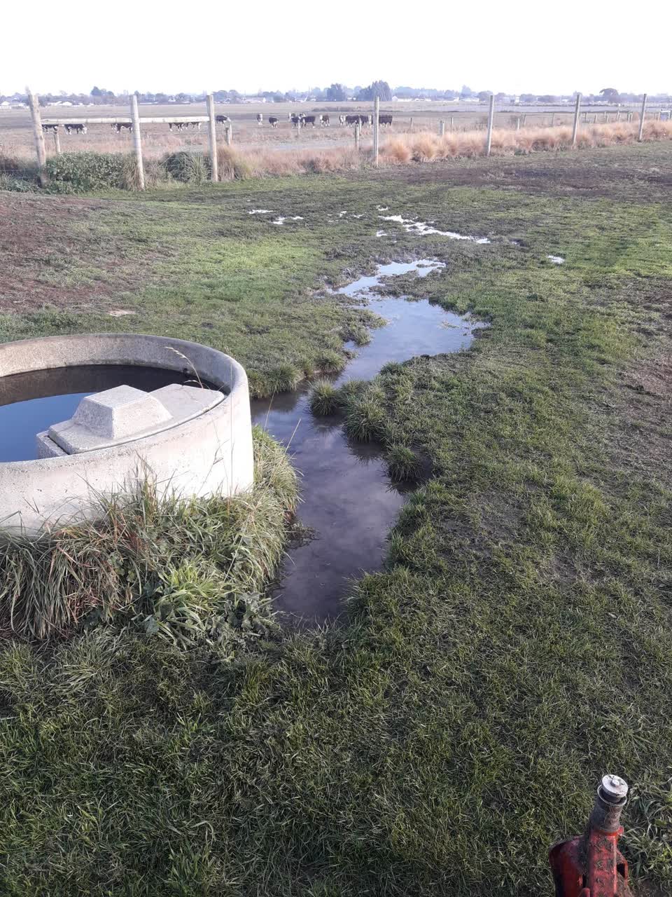 The photograph attached to this flooding report