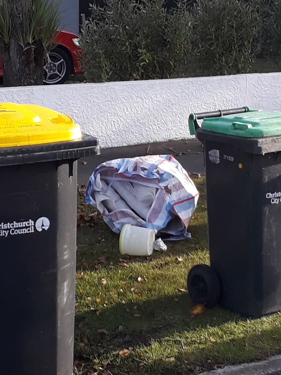 The photograph attached to this rubbish/recycling report