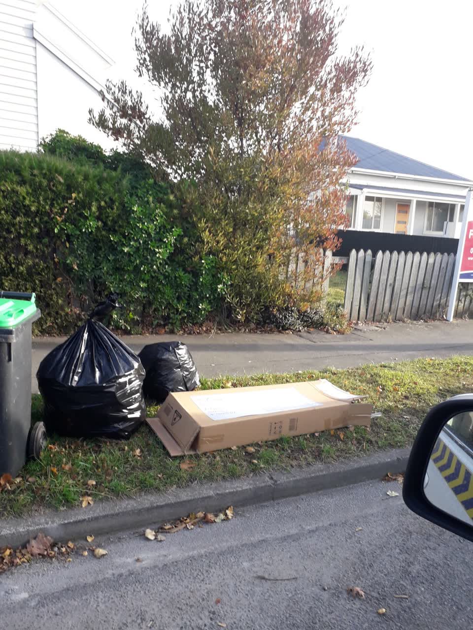 The photograph attached to this rubbish/recycling report