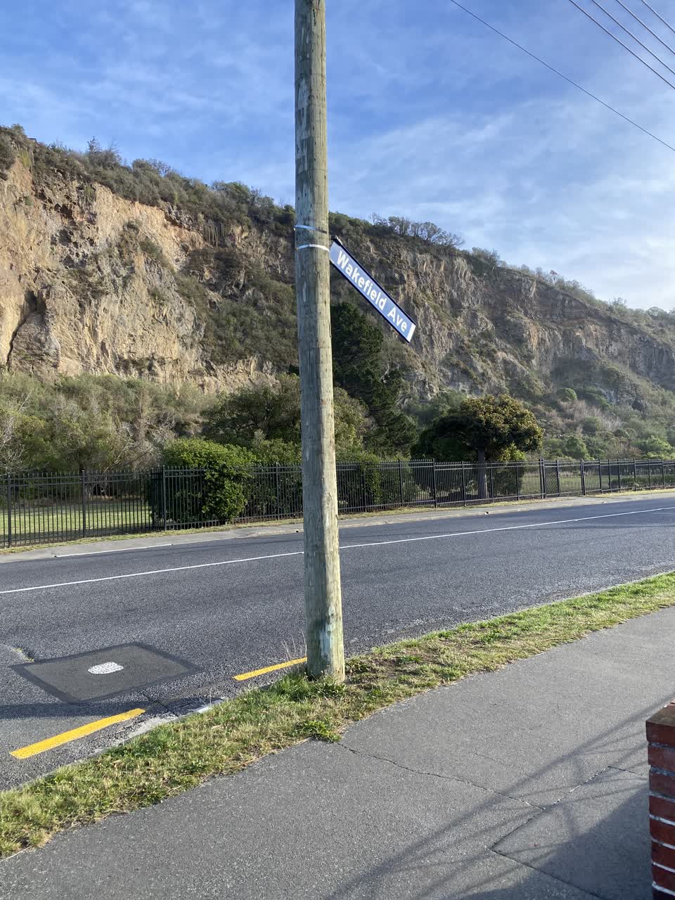 The photograph attached to this roading/streets report