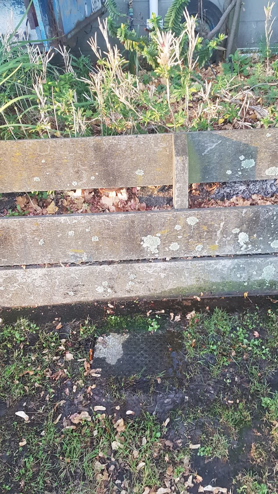 The photograph attached to this water leak report