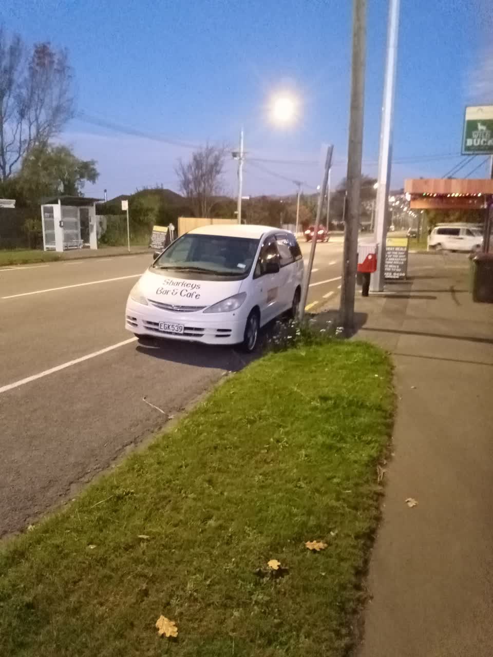 The photograph attached to this roading/streets report