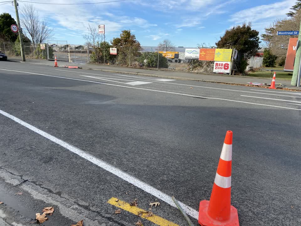 The photograph attached to this roading/streets report