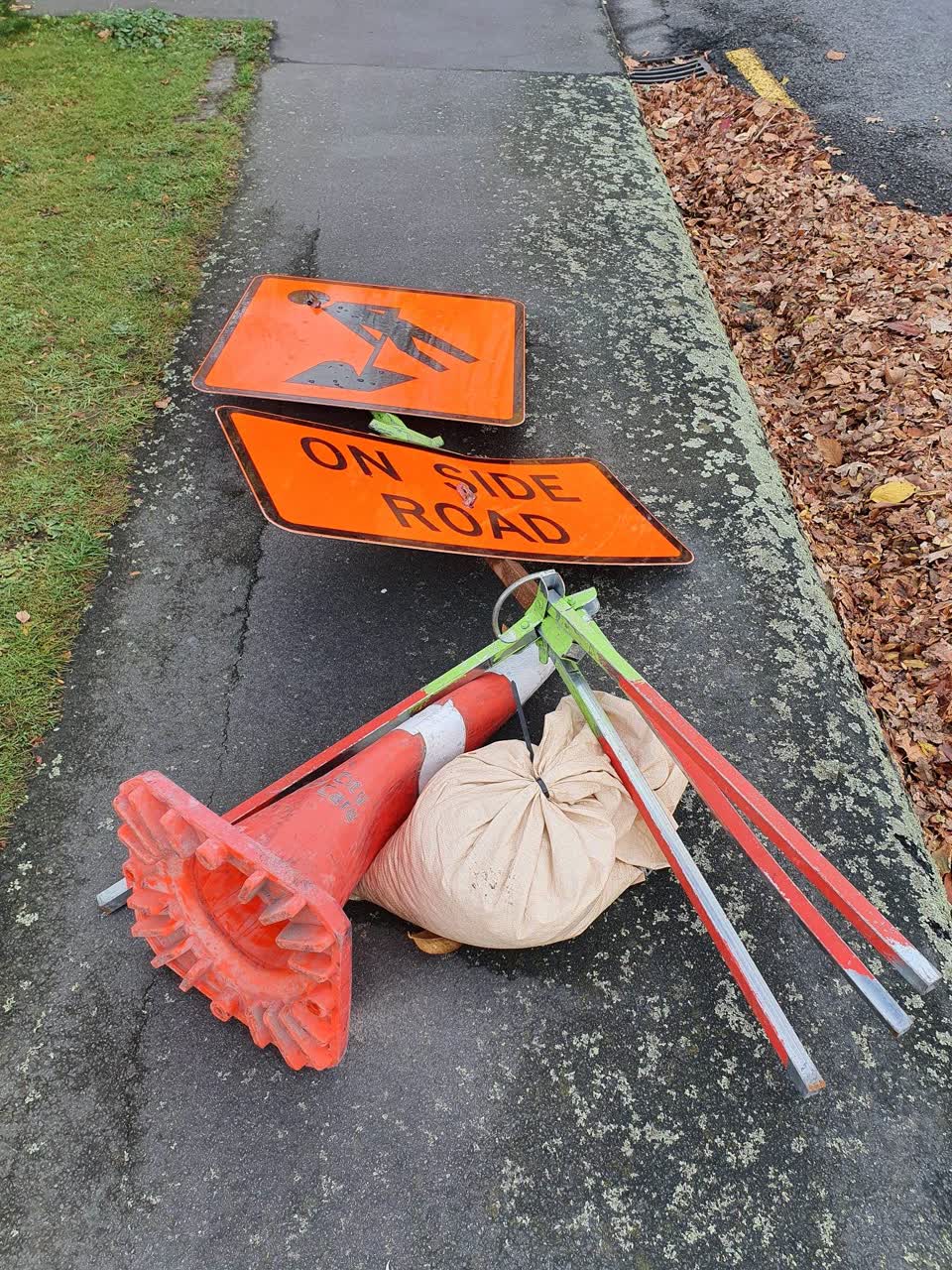 The photograph attached to this roading/streets report