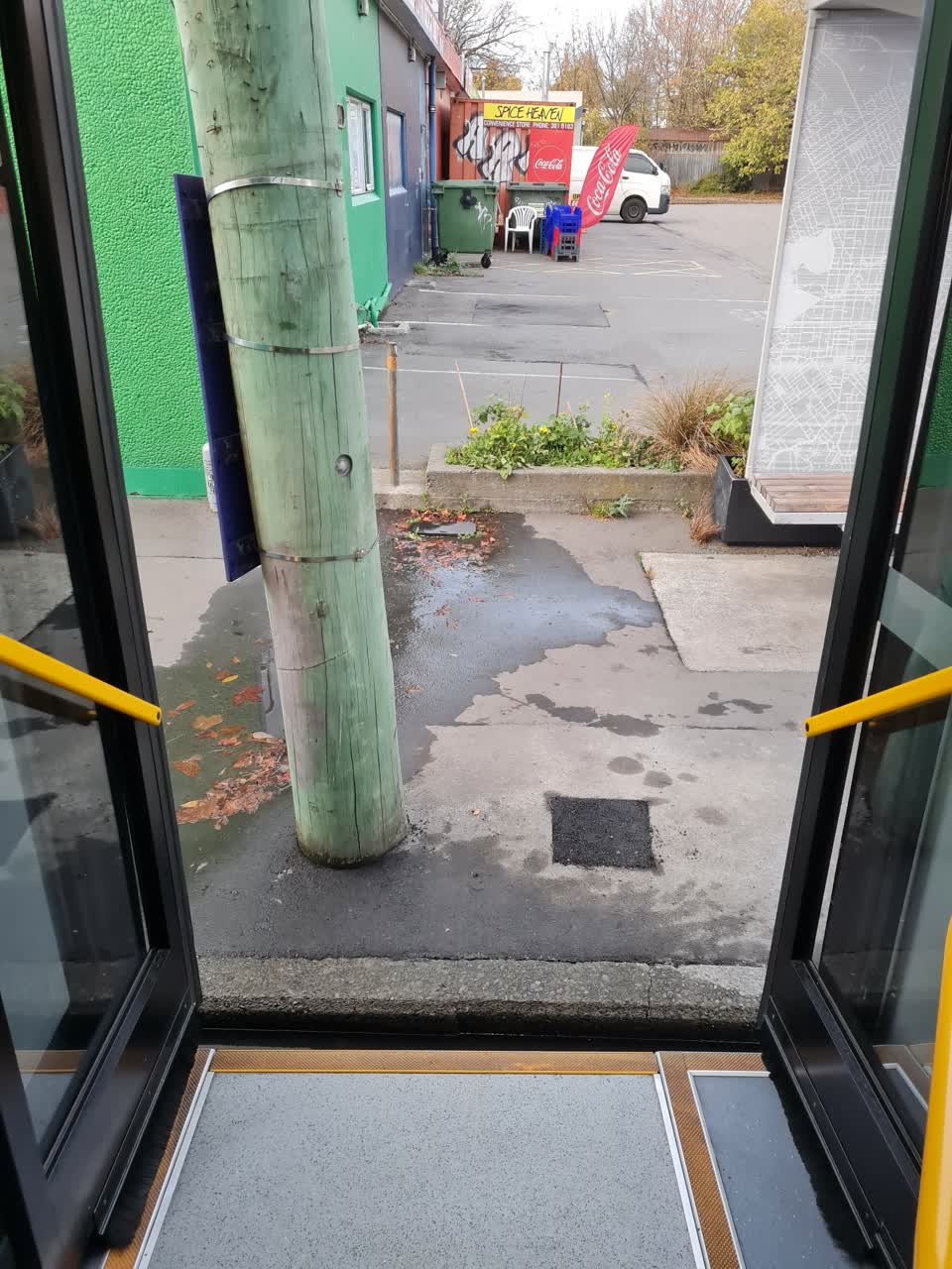 The photograph attached to this flooding report