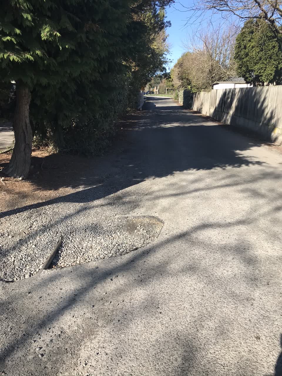 The photograph attached to this roading/streets report