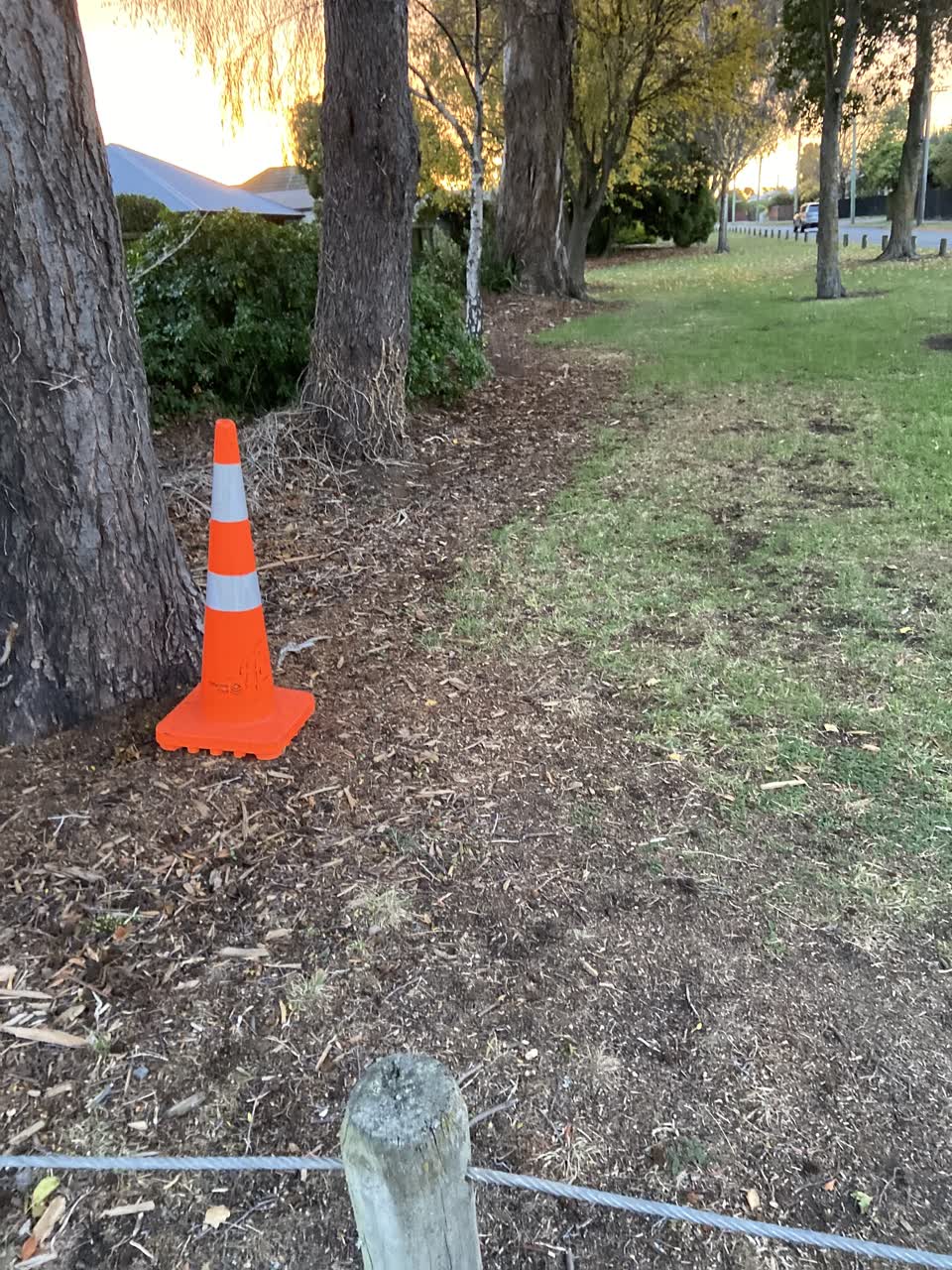 The photograph attached to this roading/streets report