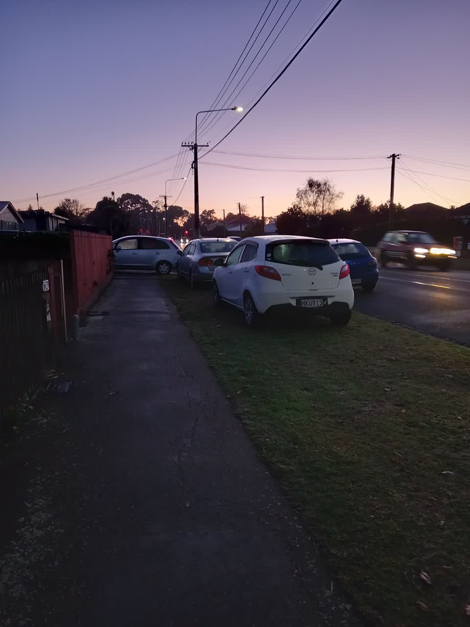 The photograph attached to this roading/streets report