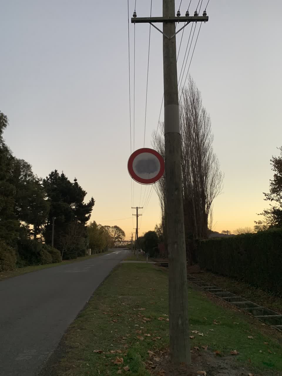 The photograph attached to this roading/streets report