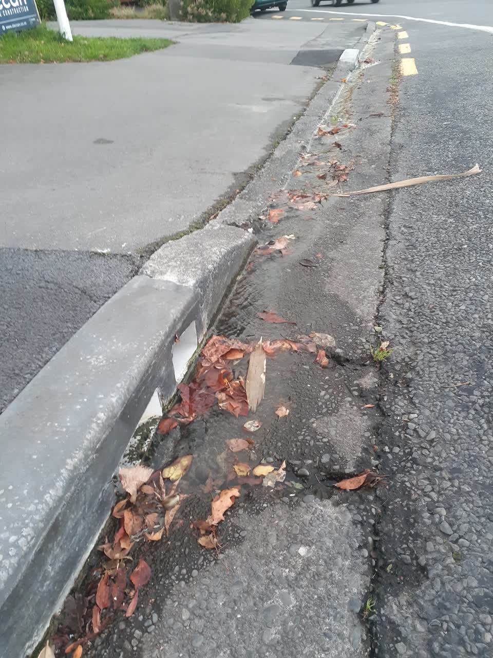 The photograph attached to this water leak report