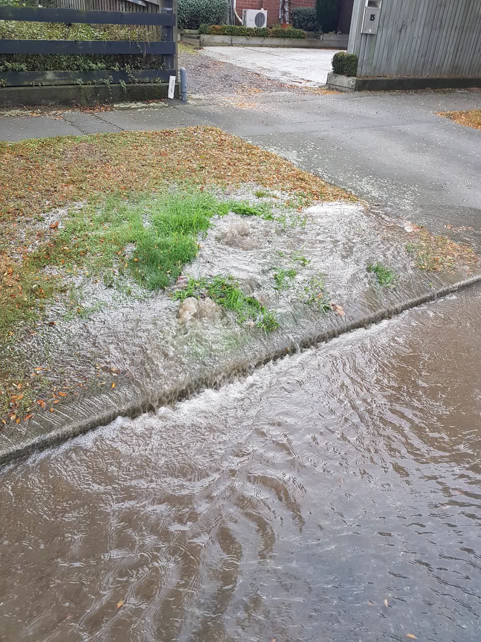 The photograph attached to this wastewater/stormwater report