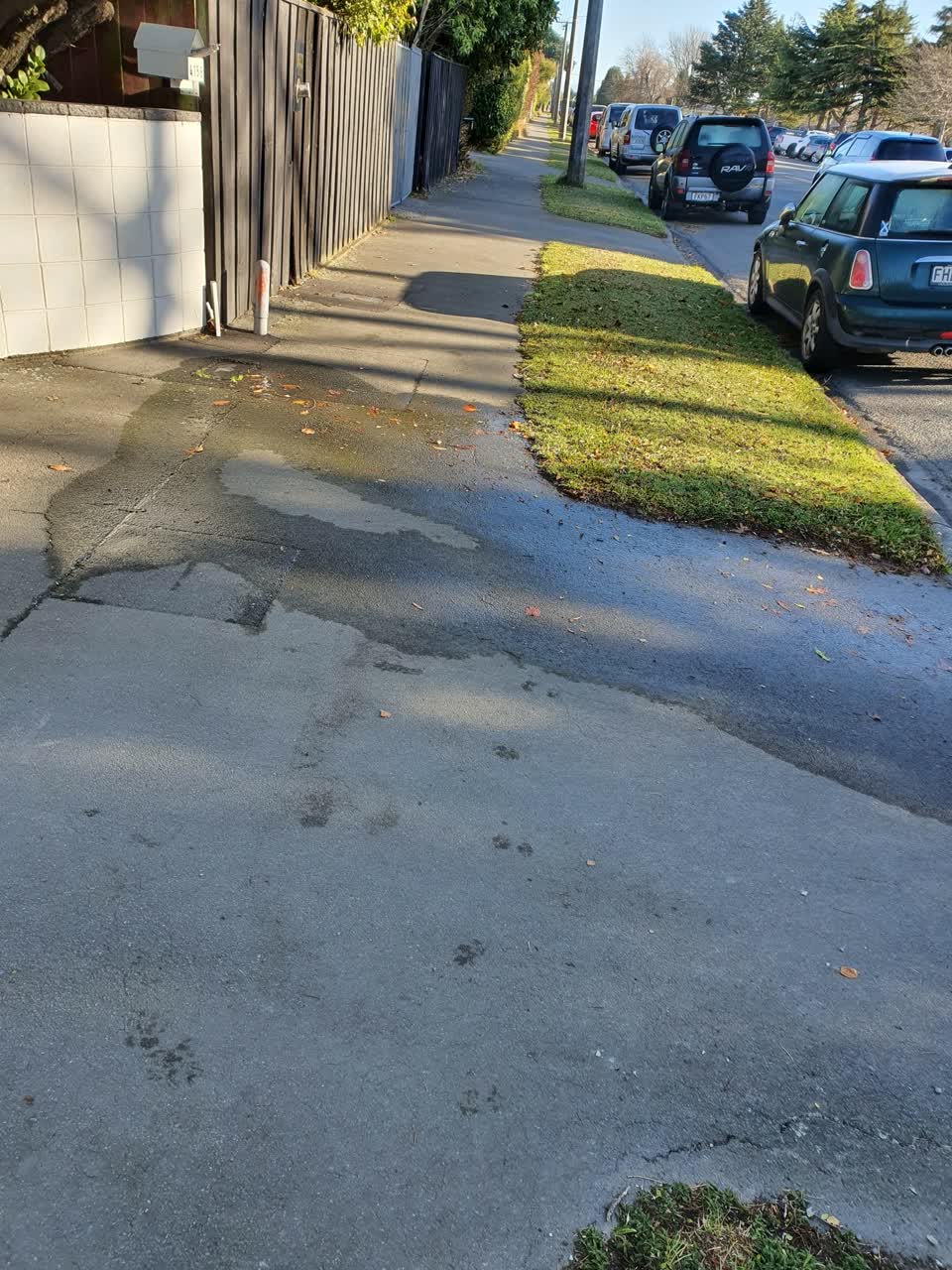 The photograph attached to this water leak report