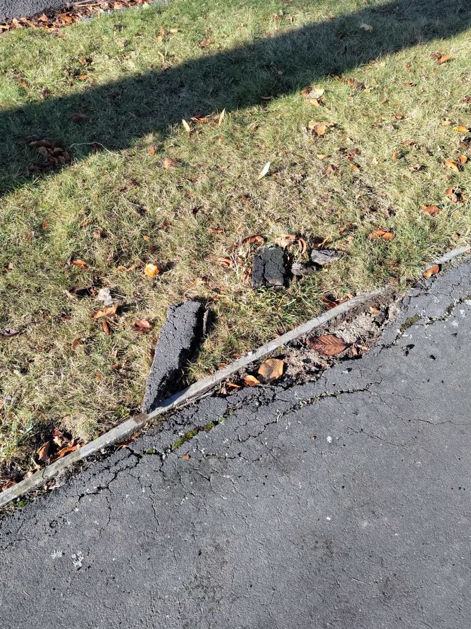 The photograph attached to this roading/streets report