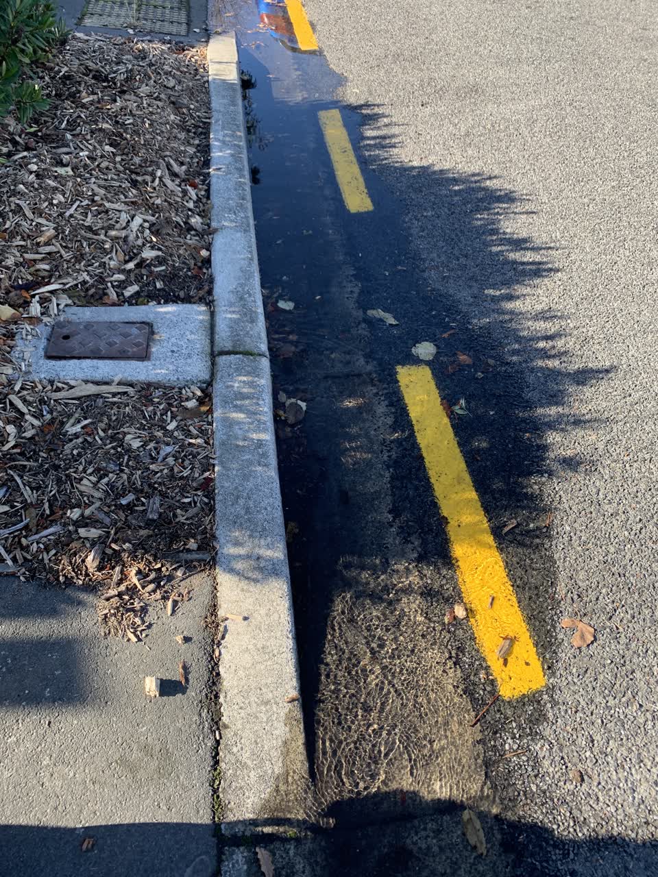 The photograph attached to this water leak report