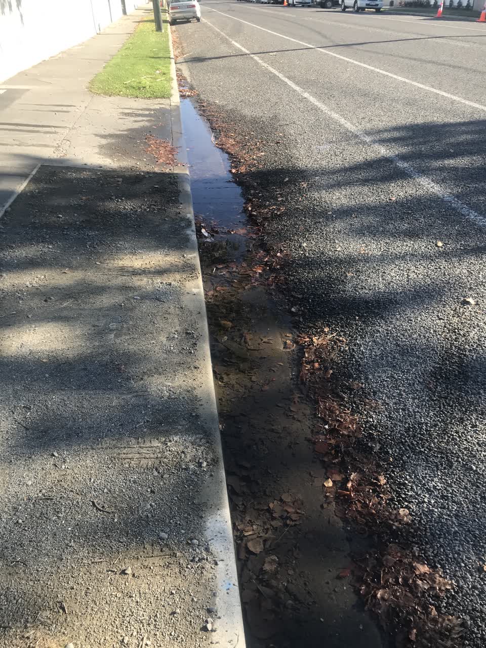 The photograph attached to this water leak report