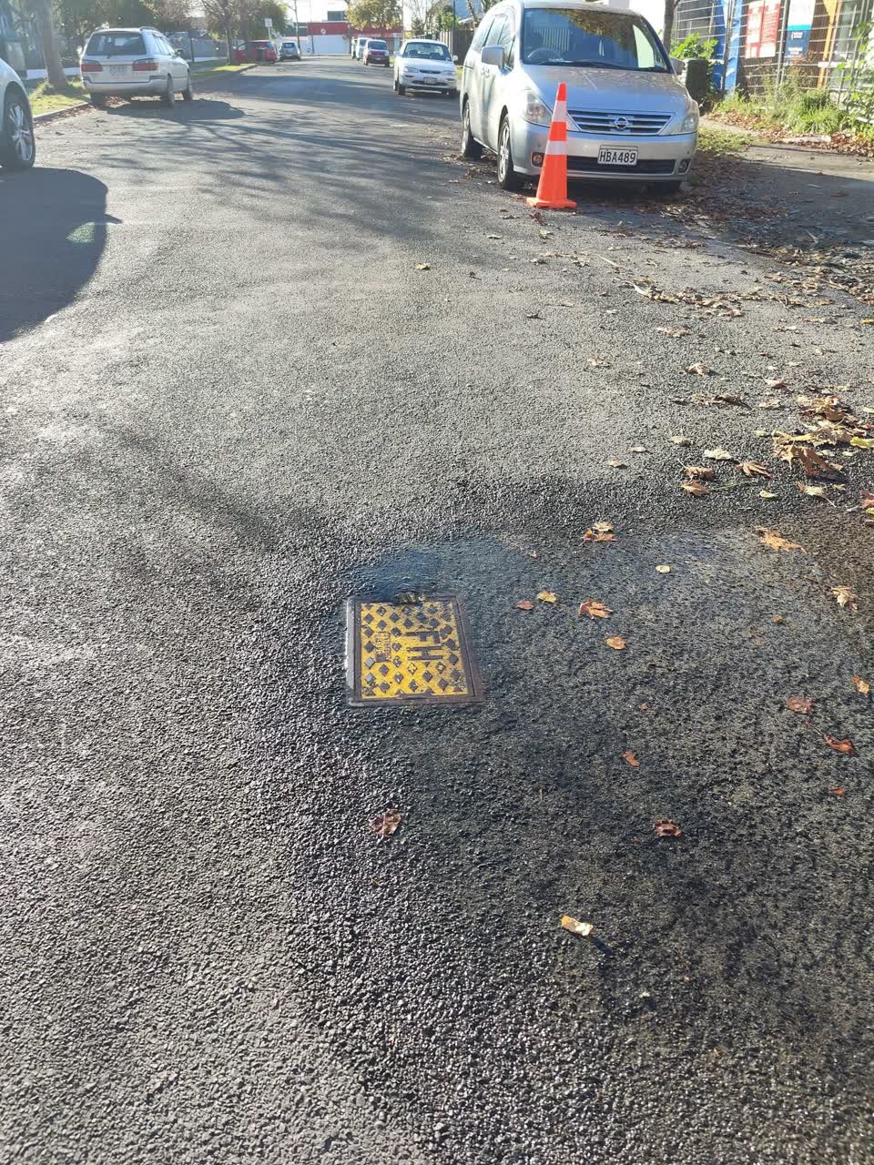 The photograph attached to this water leak report