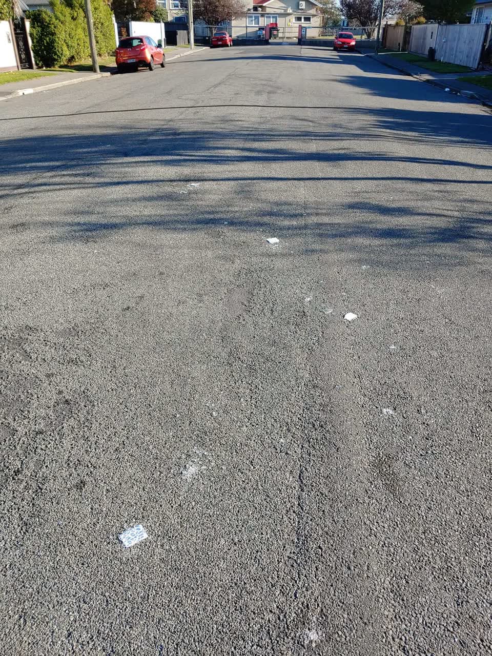 The photograph attached to this roading/streets report