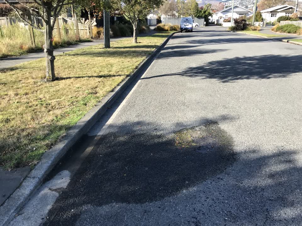 The photograph attached to this water leak report
