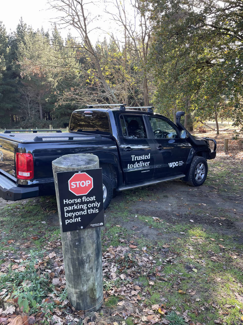 The photograph attached to this parks report