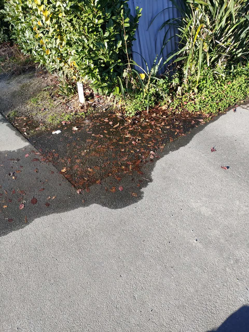 The photograph attached to this water leak report