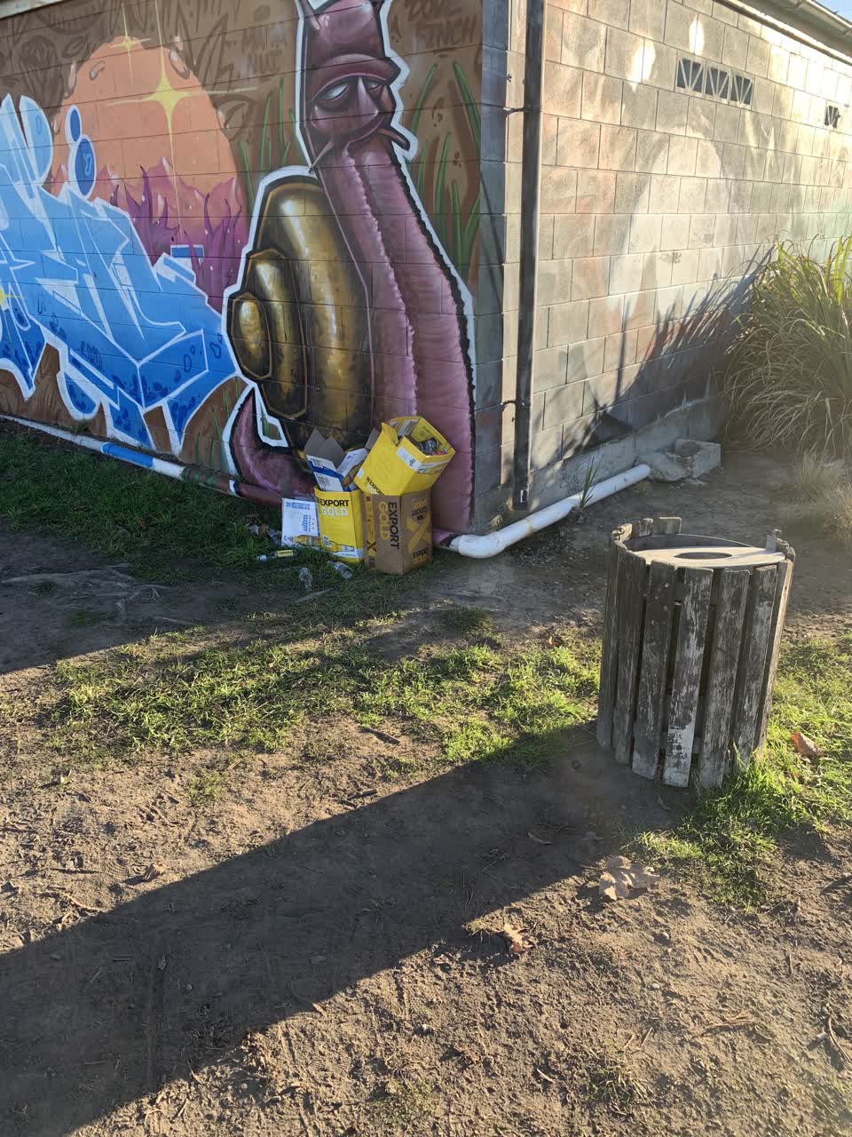 The photograph attached to this rubbish/recycling report