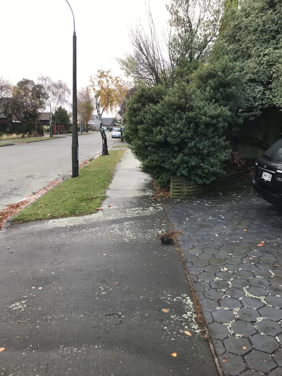 The photograph attached to this roading/streets report