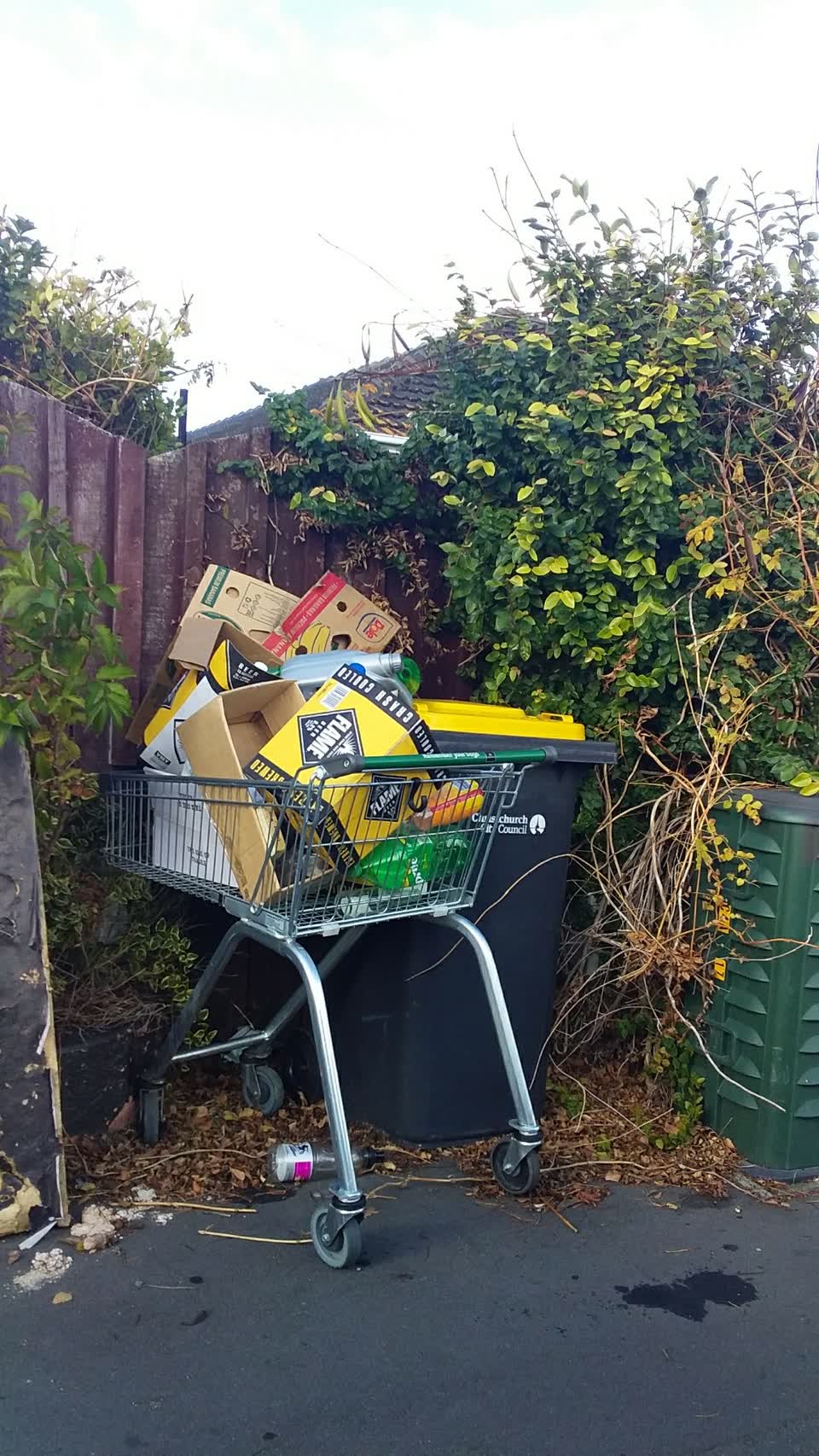 The photograph attached to this rubbish/recycling report