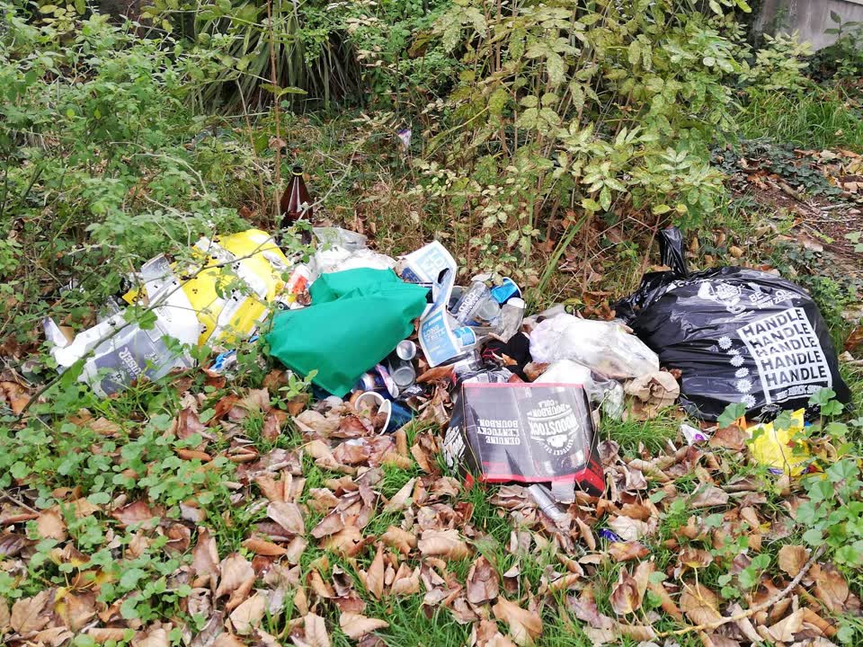 The photograph attached to this rubbish/recycling report