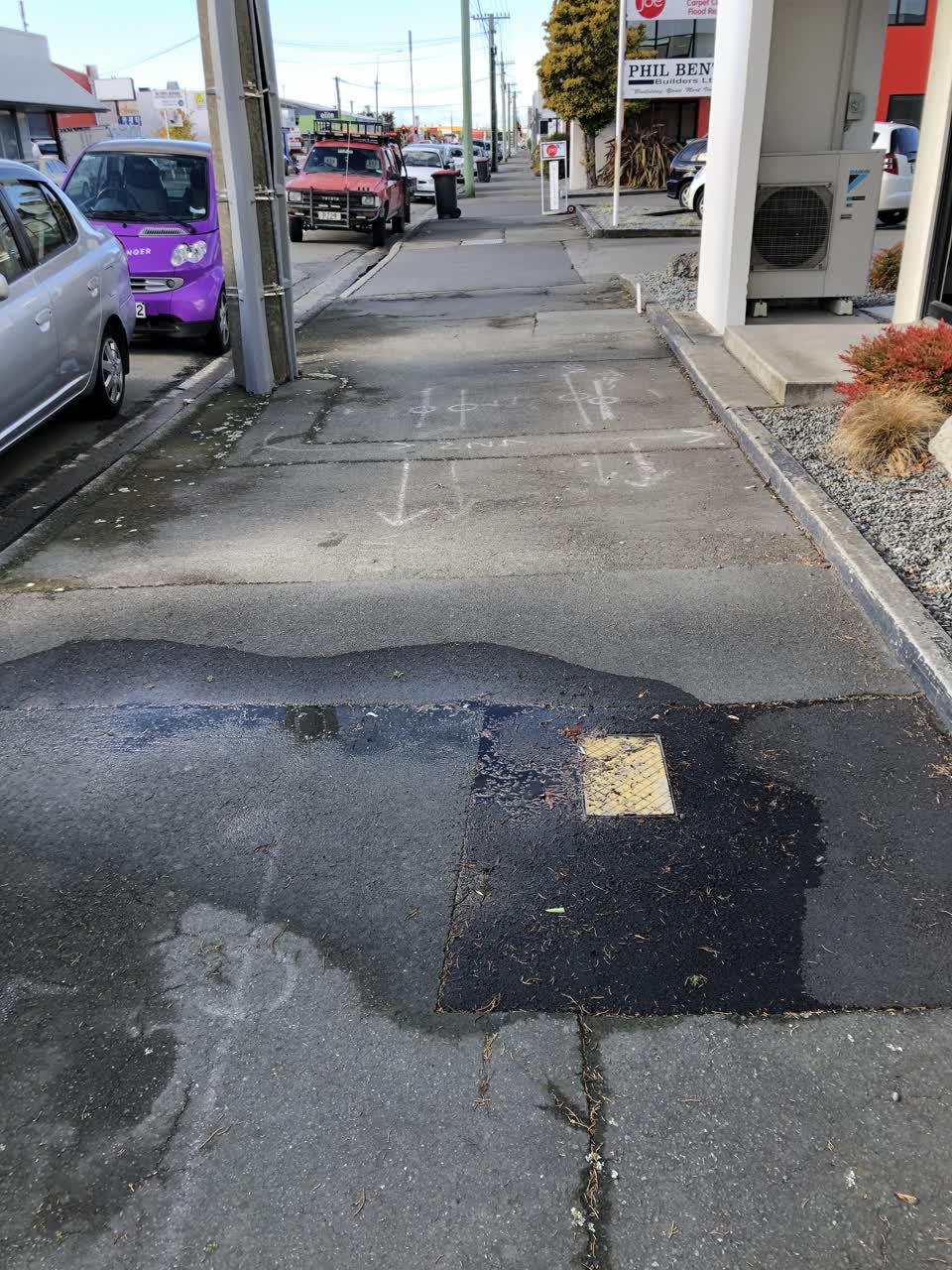 The photograph attached to this water leak report