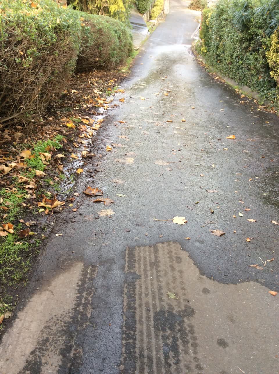 The photograph attached to this flooding report