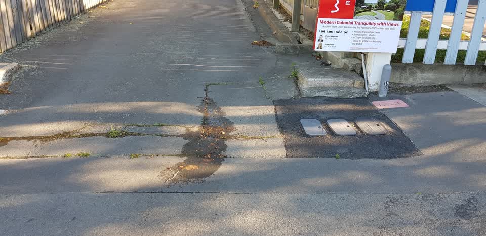 The photograph attached to this water leak report