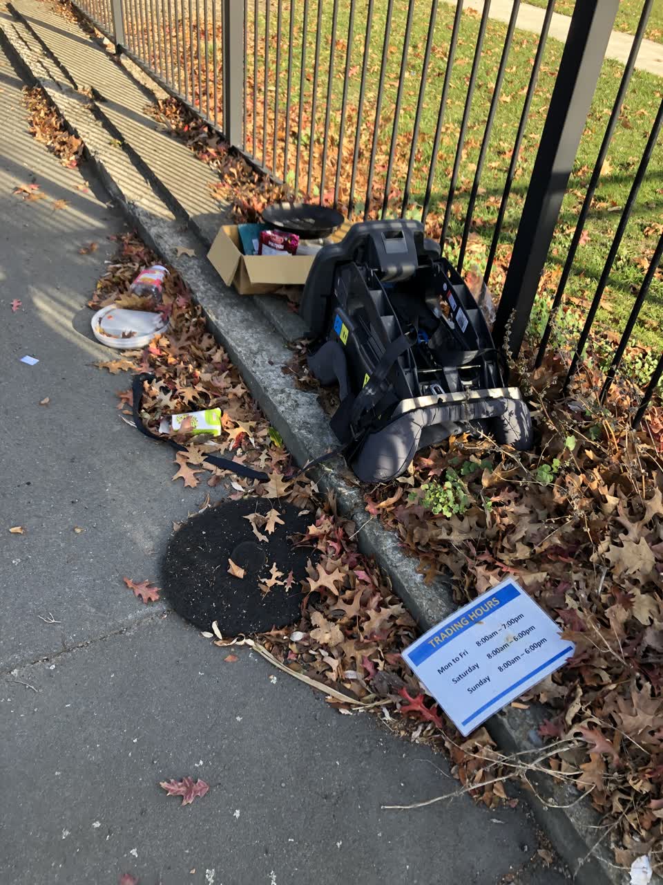 The photograph attached to this rubbish/recycling report