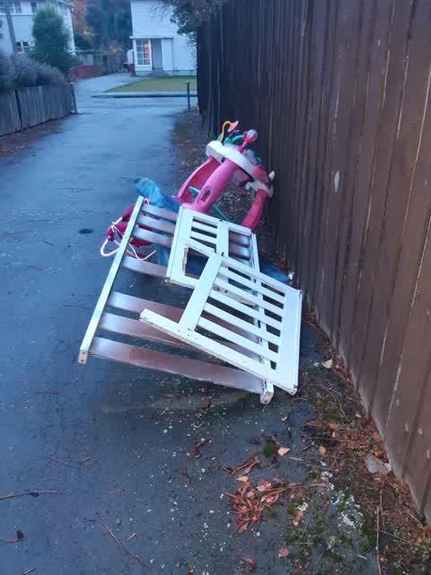 Rubbish/Recycling, a report photo