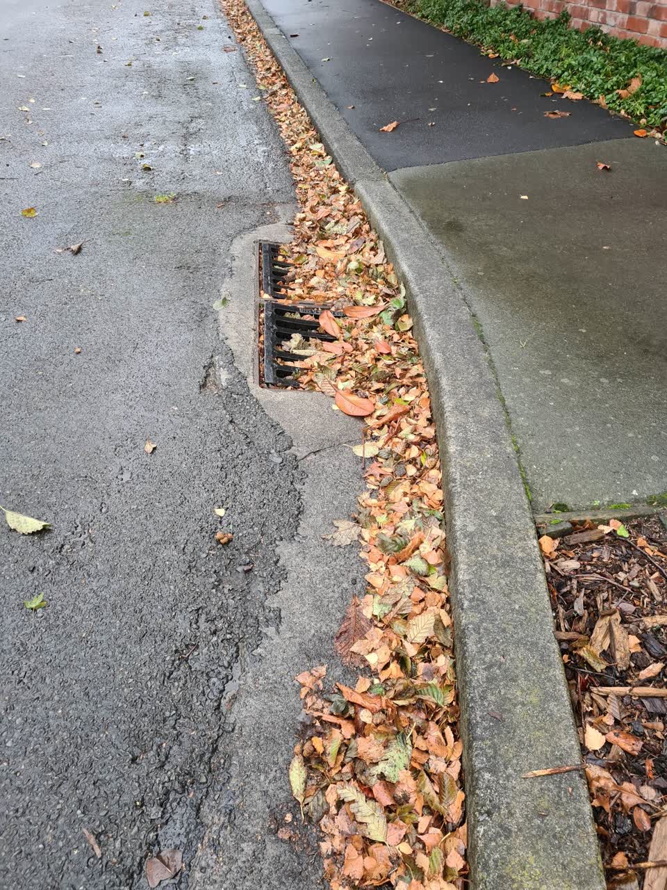 The photograph attached to this flooding report