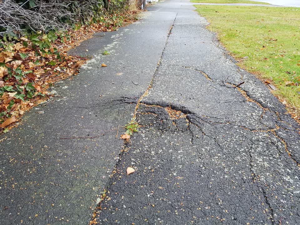 The photograph attached to this roading/streets report