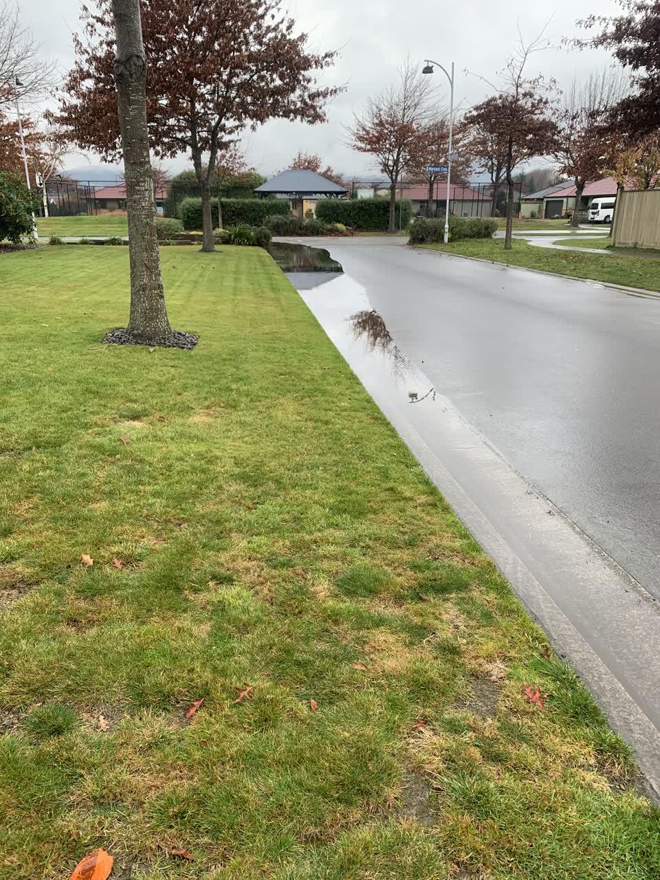 The photograph attached to this flooding report