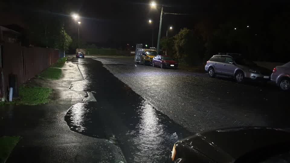 The photograph attached to this flooding report