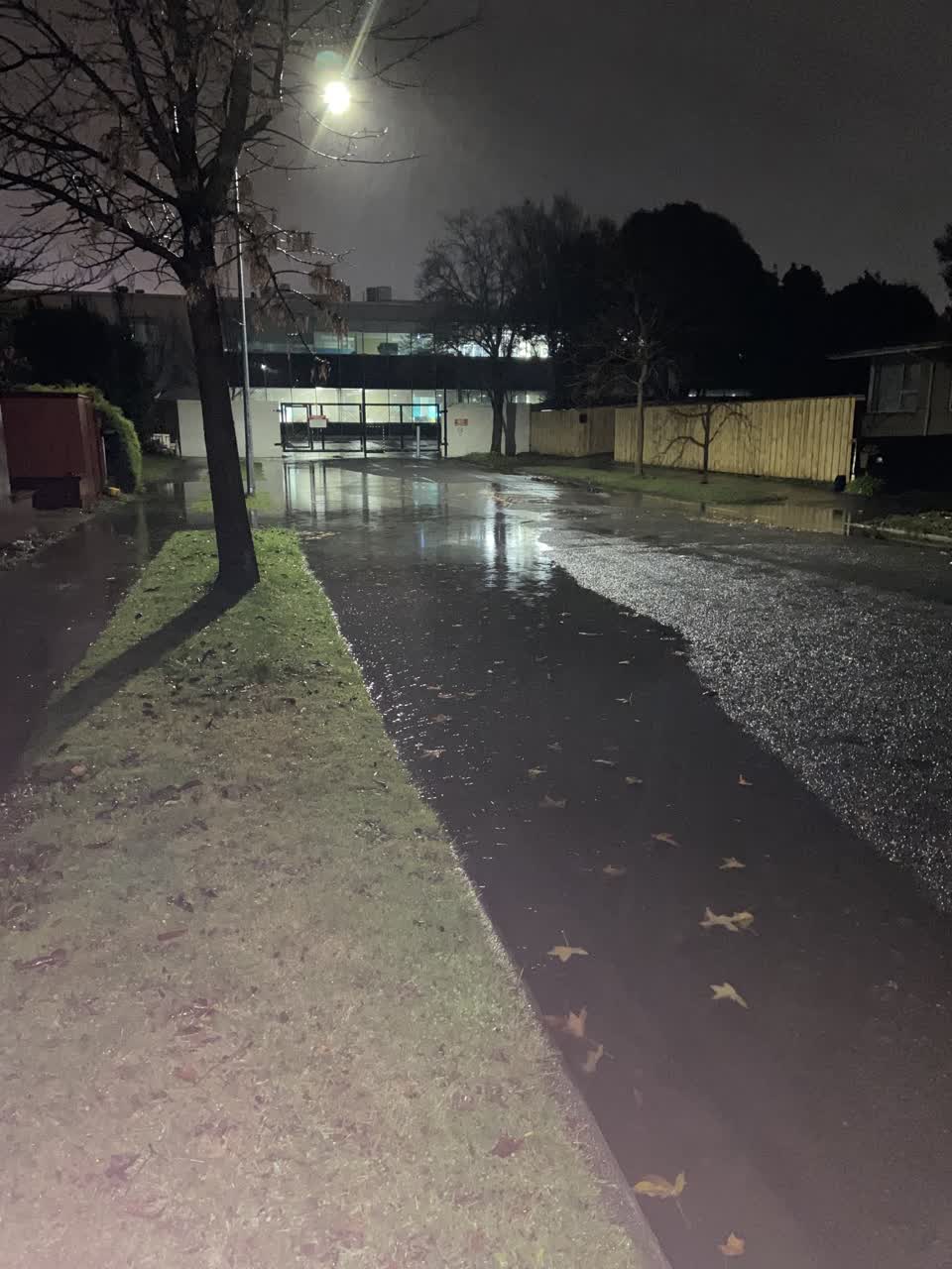 The photograph attached to this flooding report