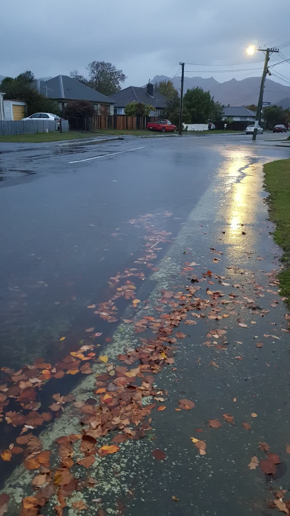 The photograph attached to this flooding report