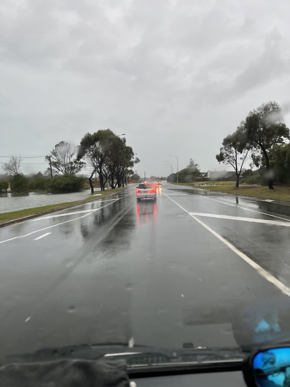 The photograph attached to this flooding report