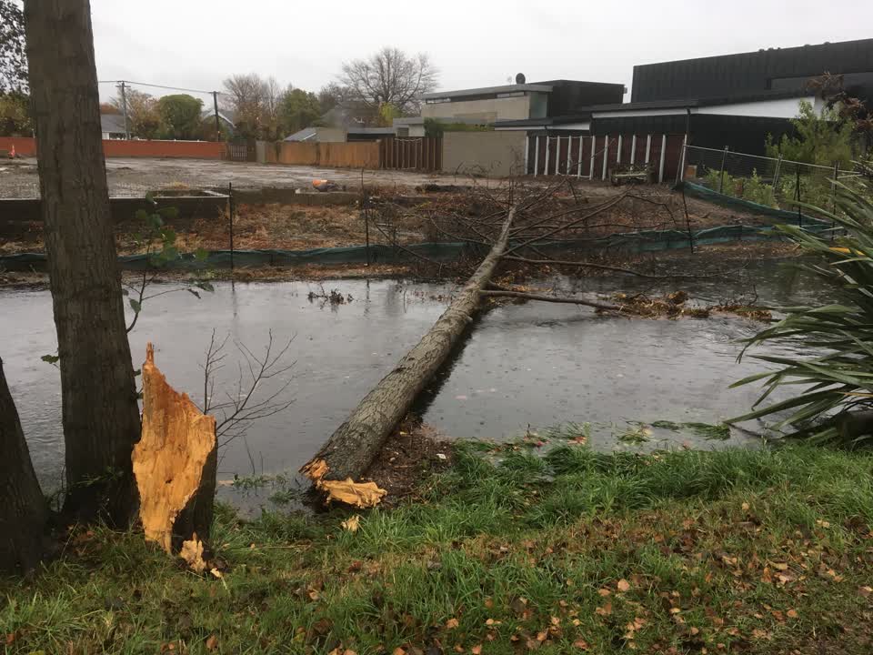 The photograph attached to this flooding report