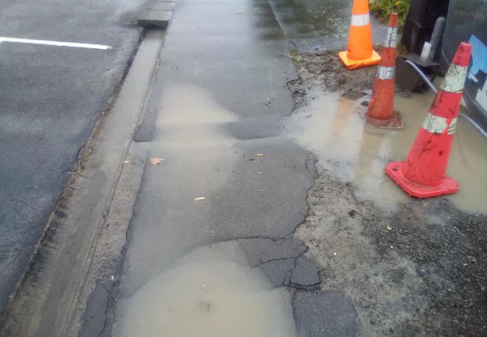 The photograph attached to this wastewater/stormwater report