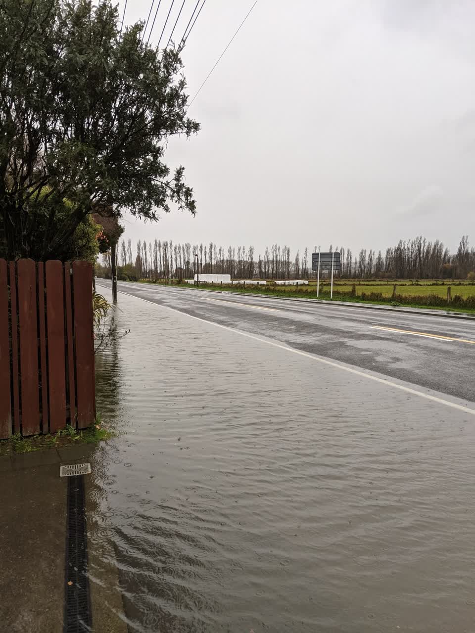 The photograph attached to this wastewater/stormwater report