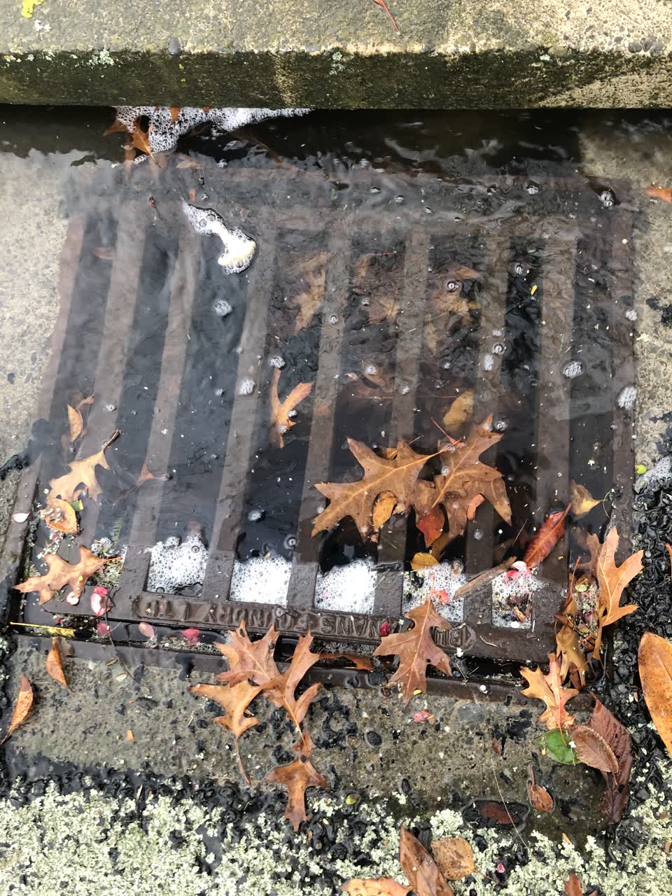 The photograph attached to this wastewater/stormwater report